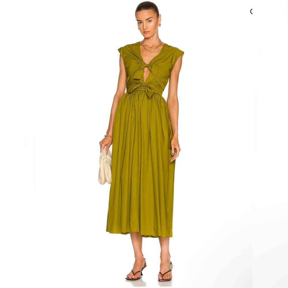 Tove Elegant Olive Green Dress
